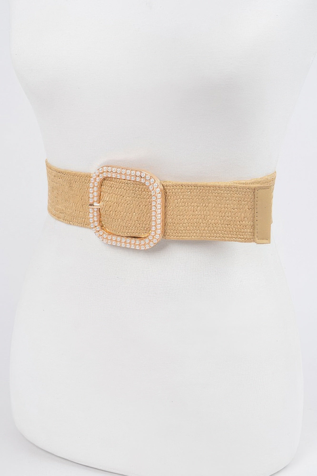 Weaved Pearl Buckle Belt Secondary image