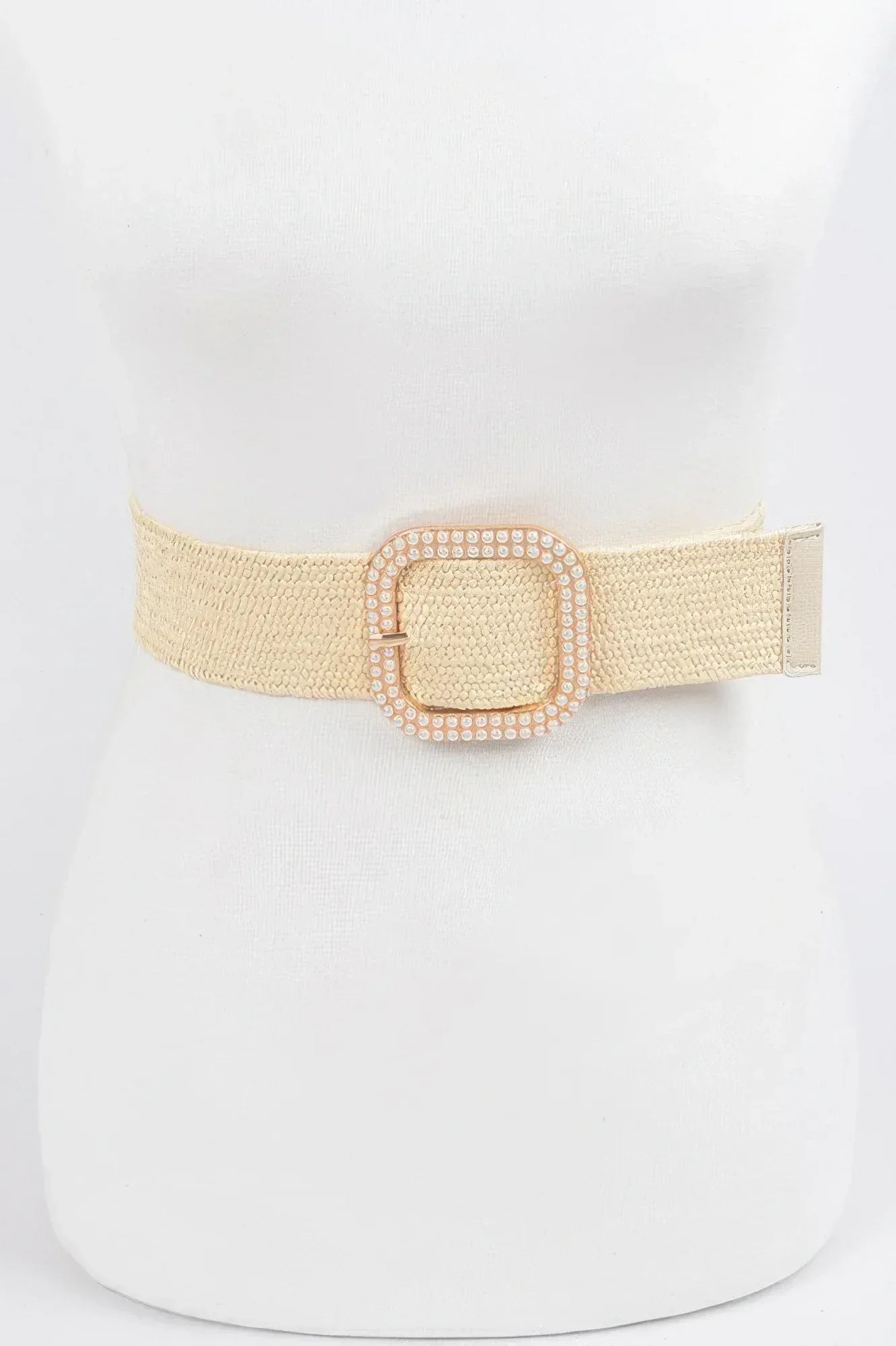 Weaved Pearl Buckle Belt | Mixtshop LLC
