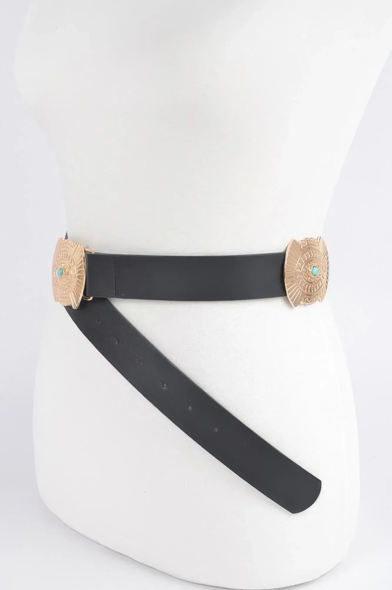Western Style Belt With Turquoise | Mixtshop LLC