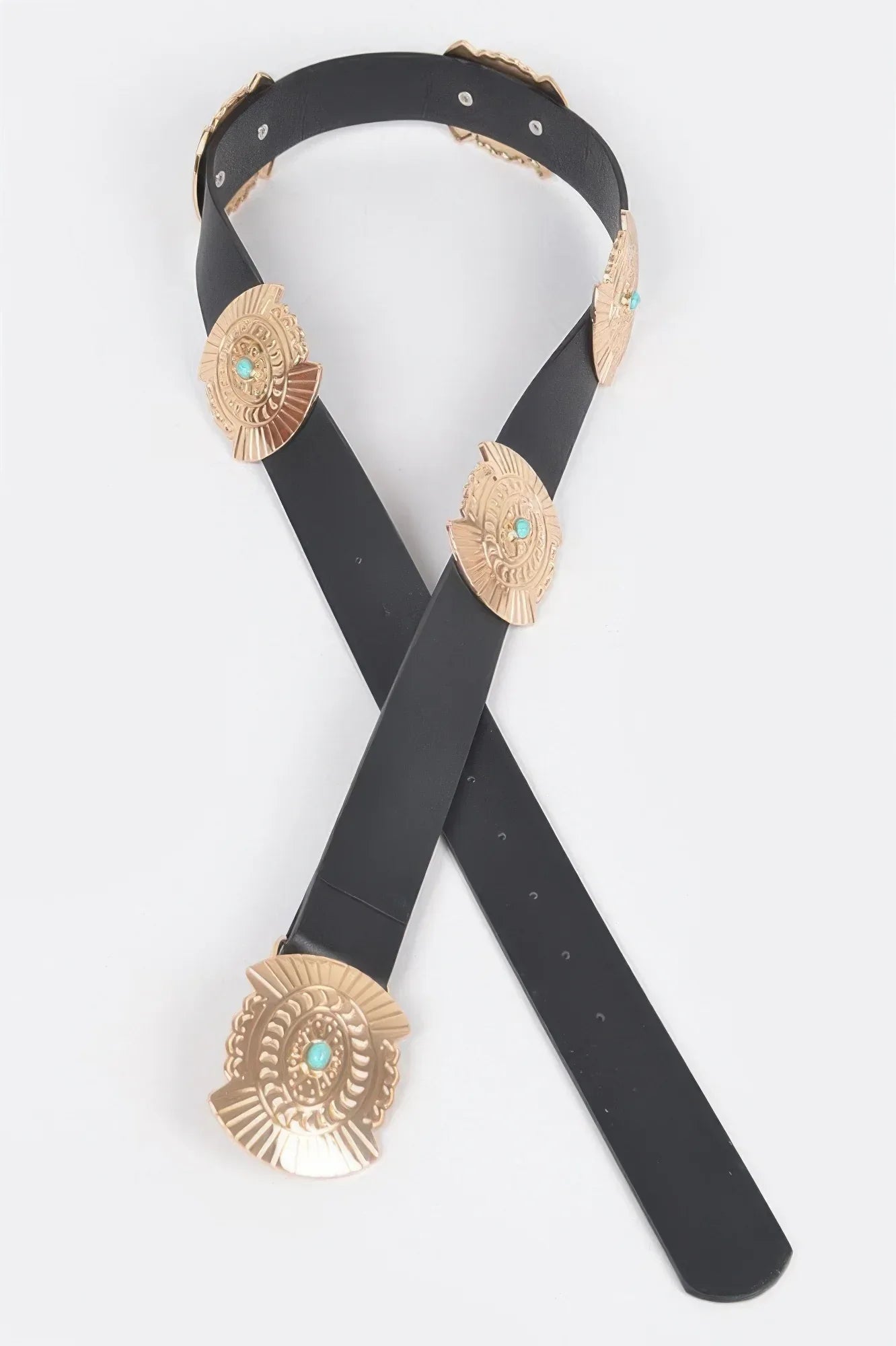 Western Style Belt With Turquoise | Mixtshop LLC