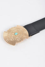 Western Style Belt With Turquoise | Mixtshop LLC