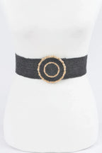 Faux Straw Elastic Belt | Mixtshop LLC