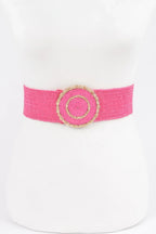 Faux Straw Elastic Belt | Mixtshop LLC