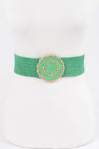 Faux Straw Elastic Belt | Mixtshop LLC