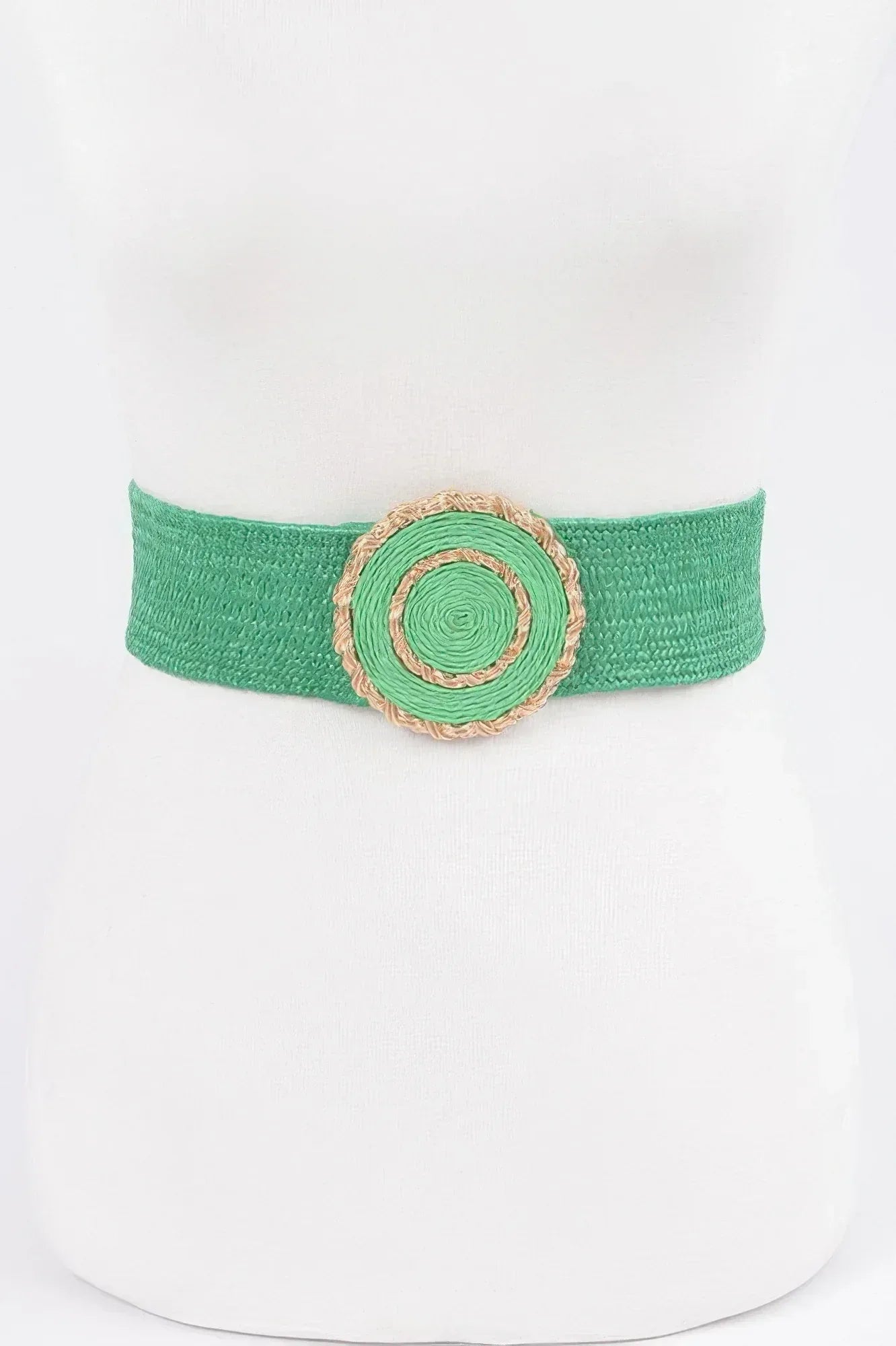Faux Straw Elastic Belt | Mixtshop LLC