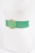 Faux Straw Elastic Belt | Mixtshop LLC
