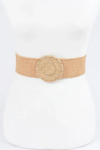 Faux Straw Elastic Belt | Mixtshop LLC
