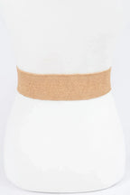 Faux Straw Elastic Belt | Mixtshop LLC