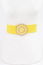 Faux Straw Elastic Belt | Mixtshop LLC