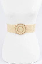 Faux Straw Elastic Belt | Mixtshop LLC