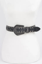 Rhinestone Metal Studded Multi Metal Belt | Mixtshop LLC