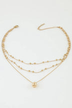 Triple Teardrop Chain Necklace | Mixtshop LLC