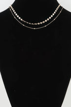 Double Disc Chain Necklace | Mixtshop LLC