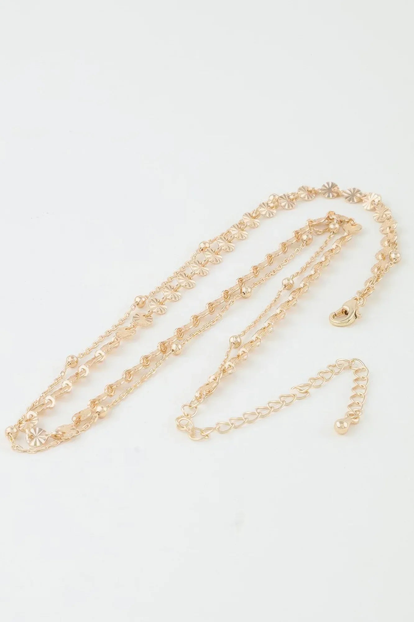 Double Disc Chain Necklace | Mixtshop LLC