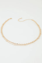 Double Disc Chain Necklace | Mixtshop LLC
