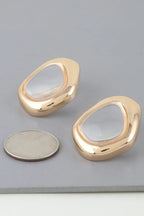 Abstract Transparent Stone Earrings | Mixtshop LLC