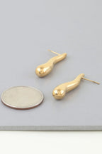 Shiny Bar Teardrop Earrings | Mixtshop LLC