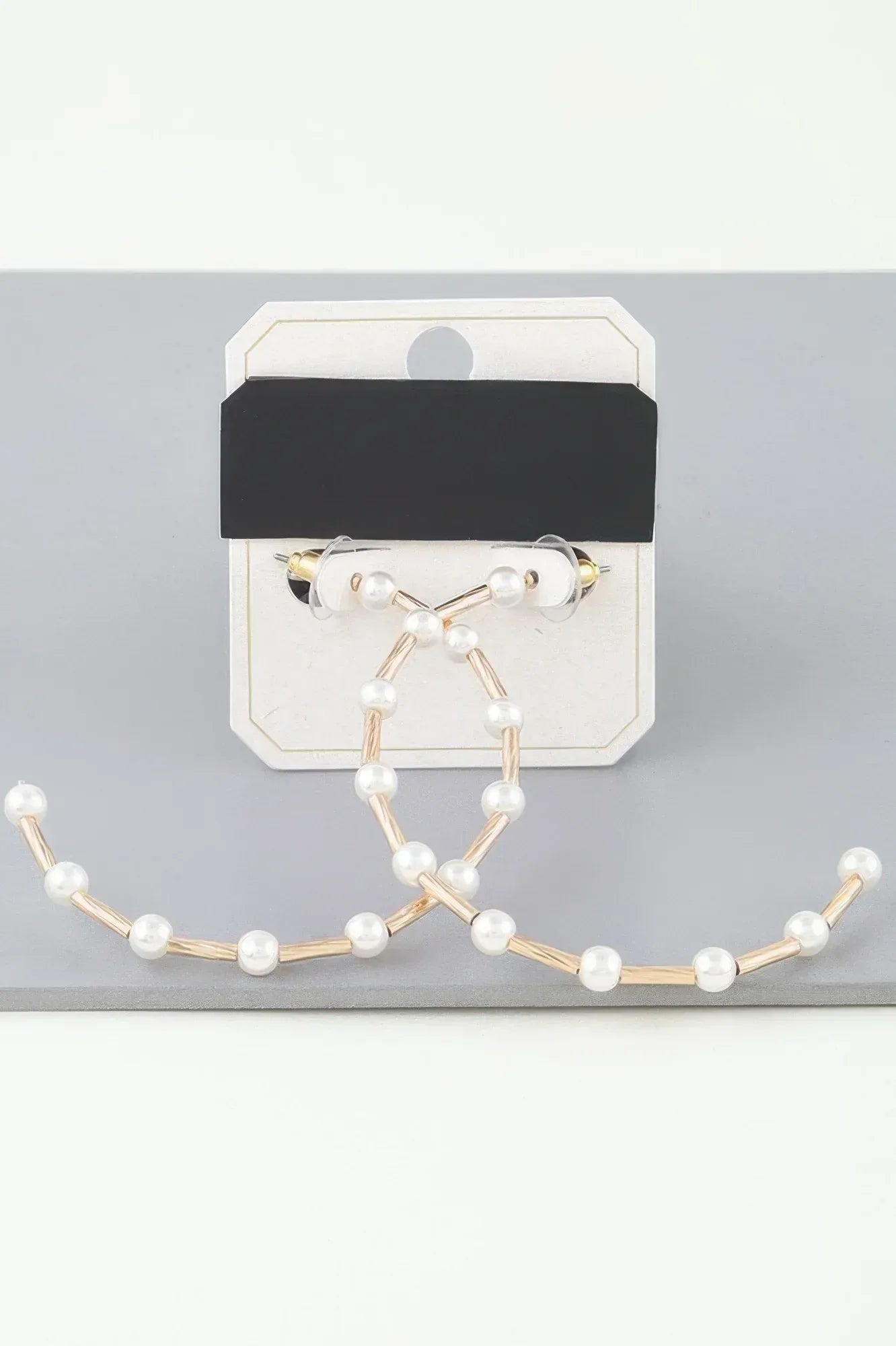 Twisted Pearl Open Hoop Earrings | Mixtshop LLC