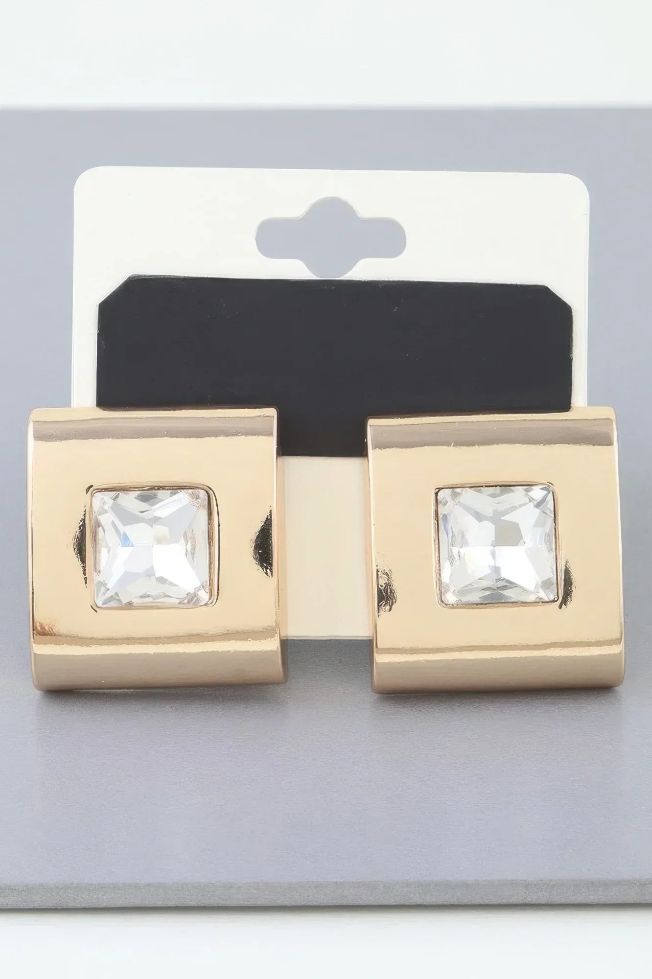 Cubic Rhinestone Stud Earrings | Mixtshop LLC Main image