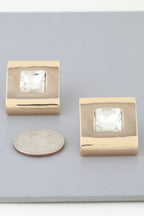 Cubic Rhinestone Stud Earrings | Mixtshop LLC