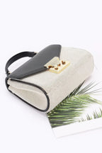 Canvas Top Handle Flap Bag | Mixtshop LLC