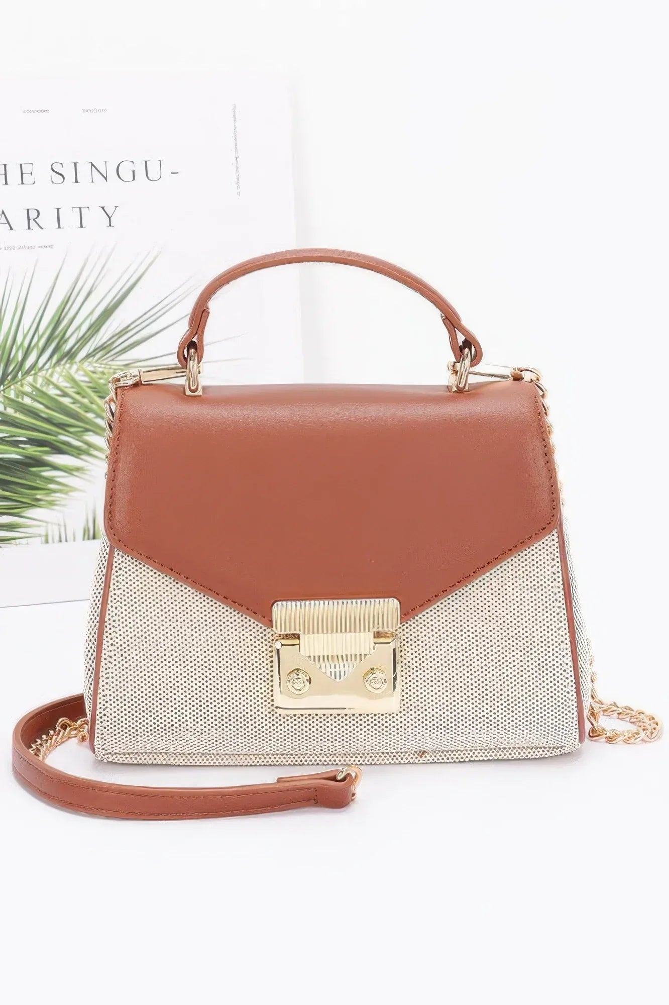Canvas Top Handle Flap Bag | Mixtshop LLC