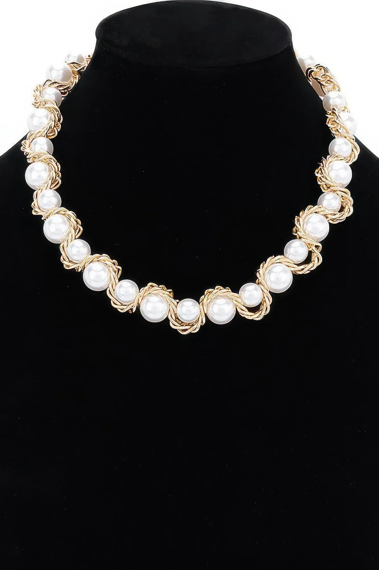 Faux Pearl Chain Necklace | Mixtshop LLC Main image