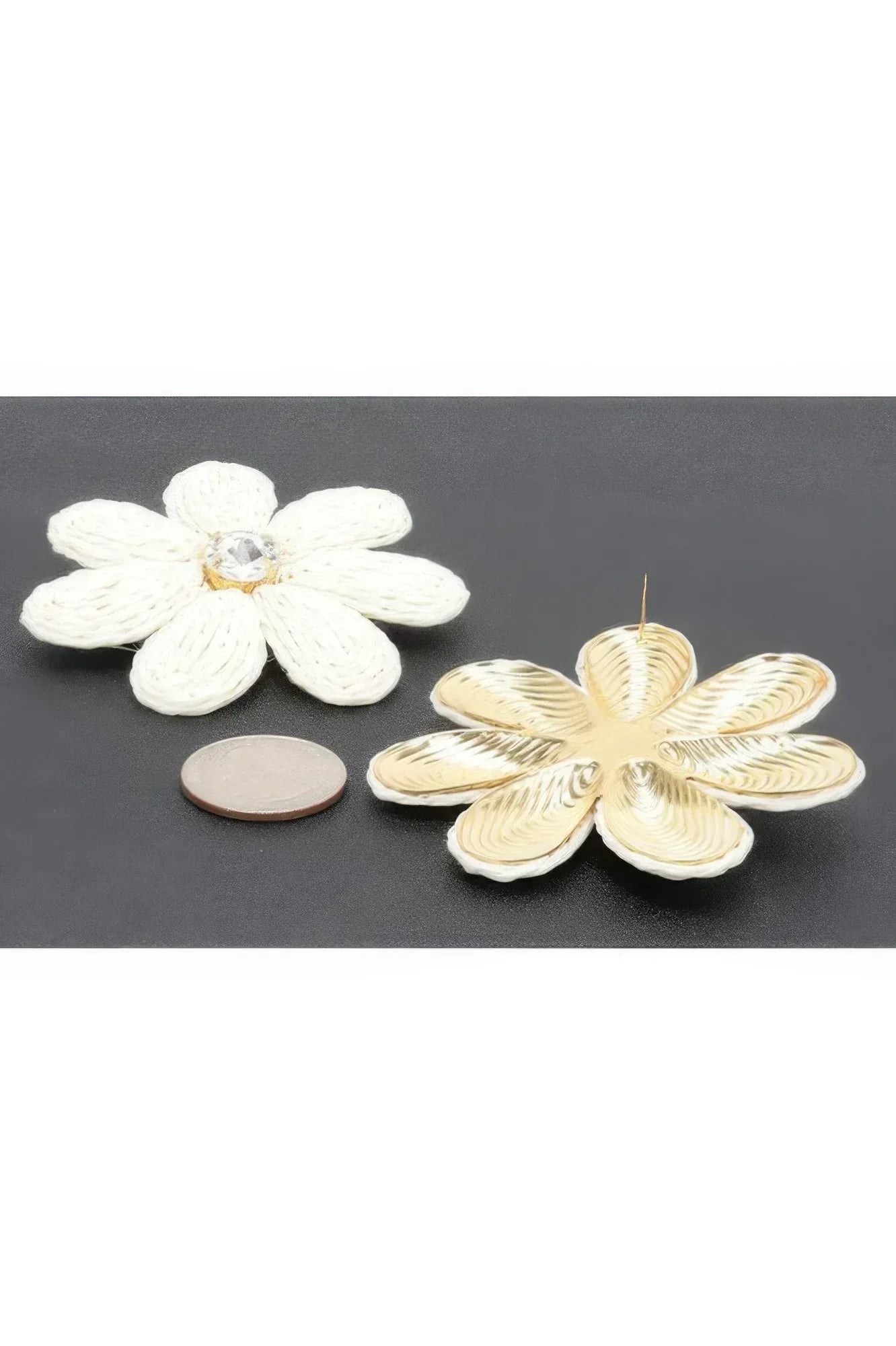 Paper Flower Rhinestone Earring | Mixtshop LLC