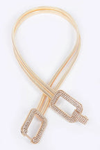 Rhinestone Metal Stretch Belt | Mixtshop LLC