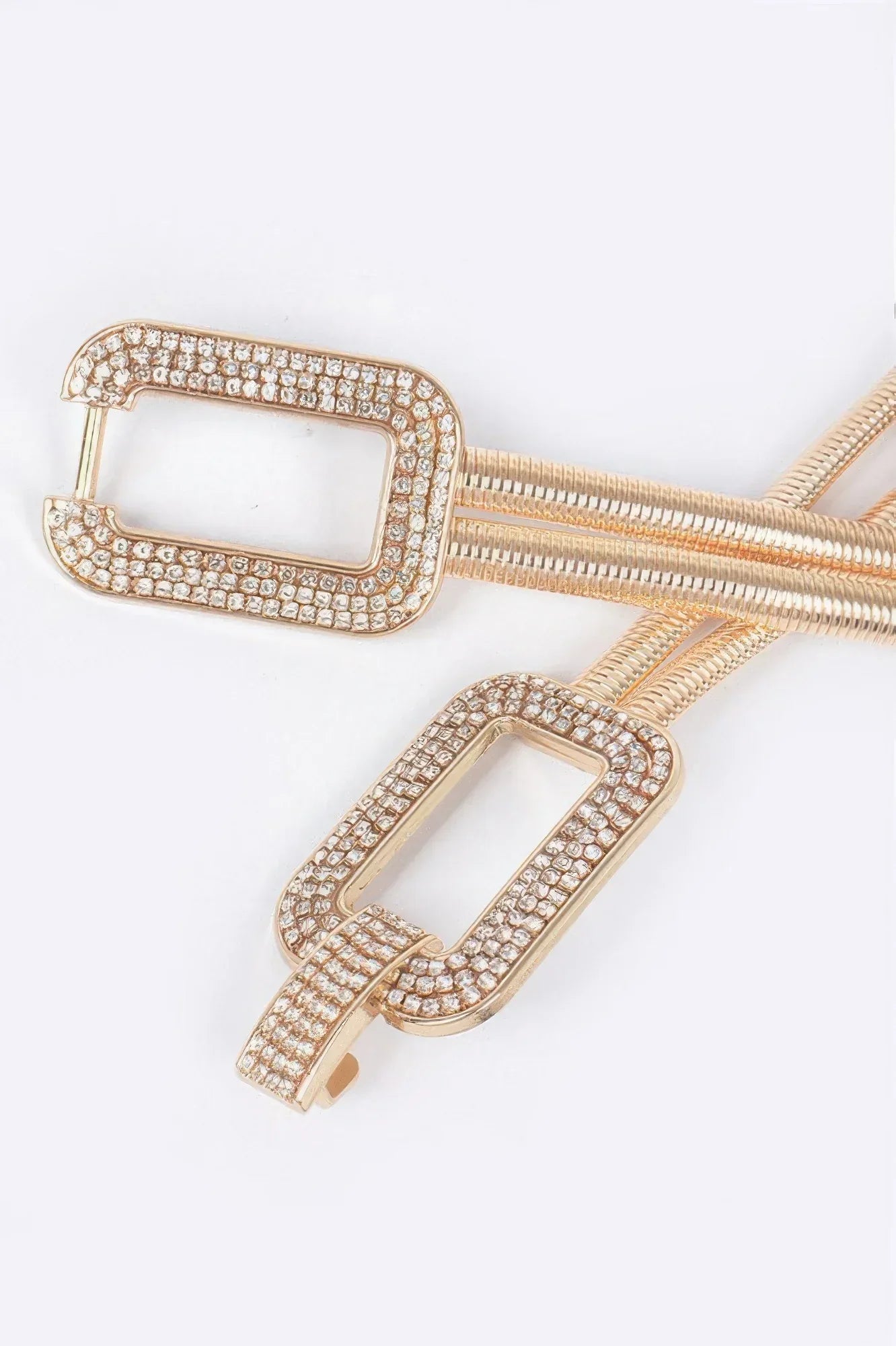 Rhinestone Metal Stretch Belt | Mixtshop LLC