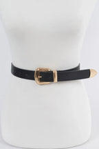 Metal Faux Leather Belt | Mixtshop LLC