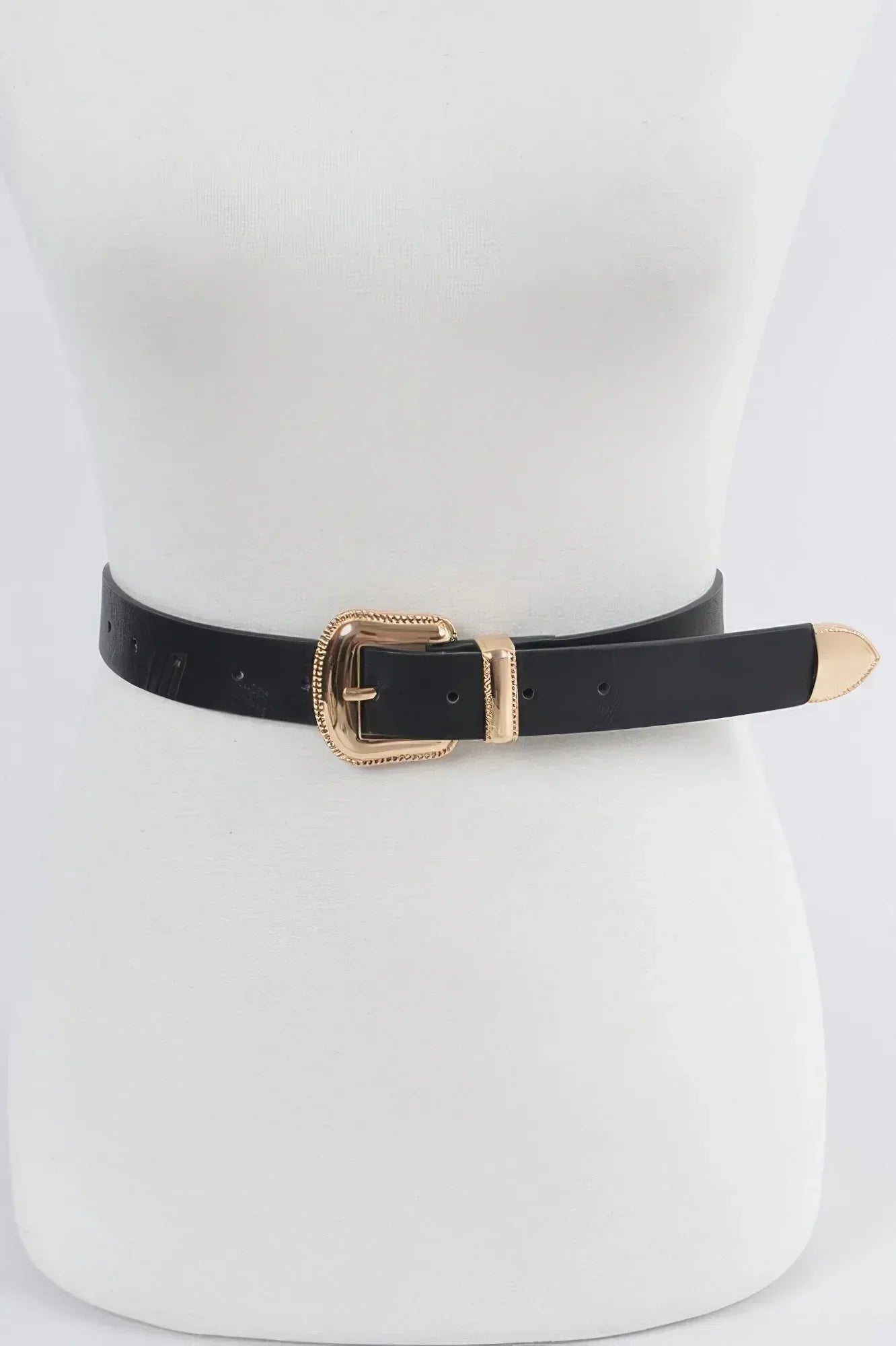 Metal Faux Leather Belt | Mixtshop LLC