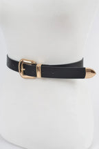 Metal Faux Leather Belt | Mixtshop LLC
