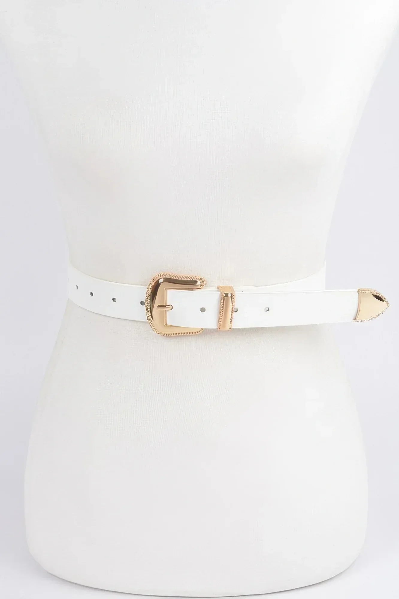 Metal Faux Leather Belt | Mixtshop LLC