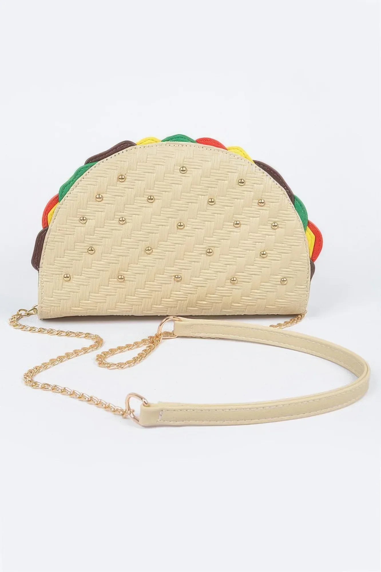 Studded Taco Shape Clutch | Mixtshop LLC
