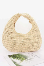 Faux Straw Braided Bindle Bag | Mixtshop LLC