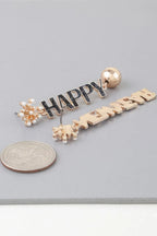 Happy New Year Drop Earrings | Mixtshop LLC