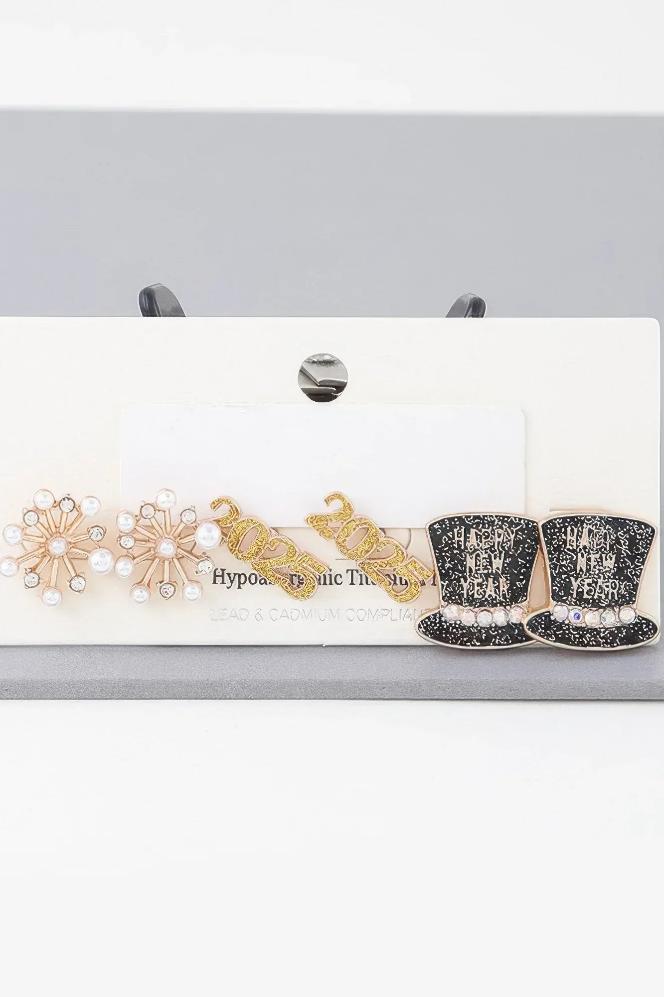 Multi 2025 New Year Earrings Set | Mixtshop LLC