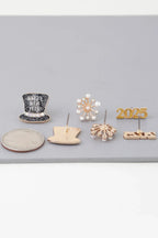 Multi 2025 New Year Earrings Set | Mixtshop LLC