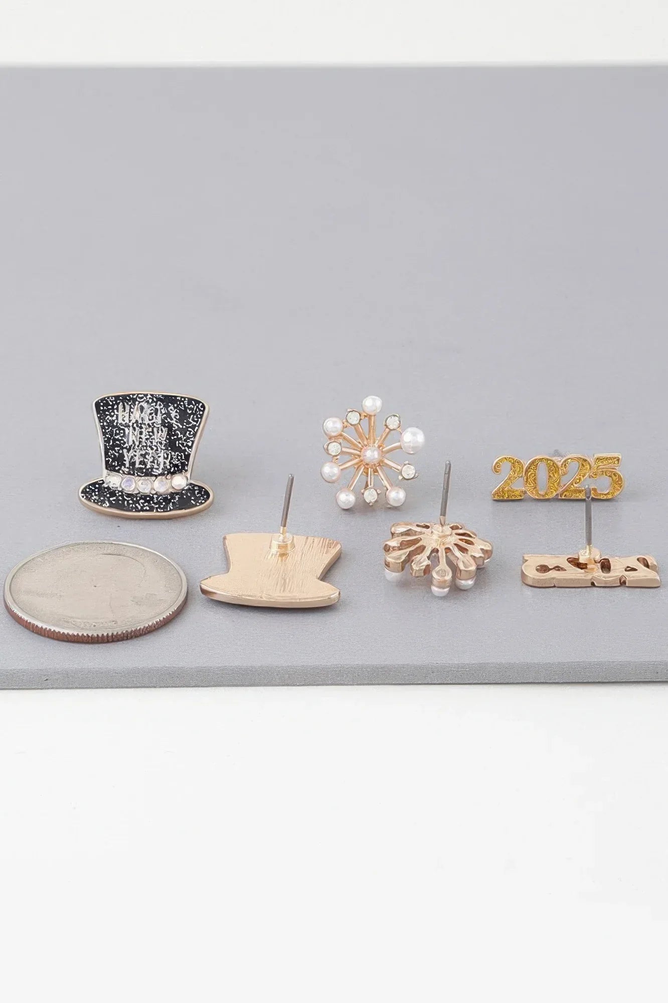 Multi 2025 New Year Earrings Set | Mixtshop LLC
