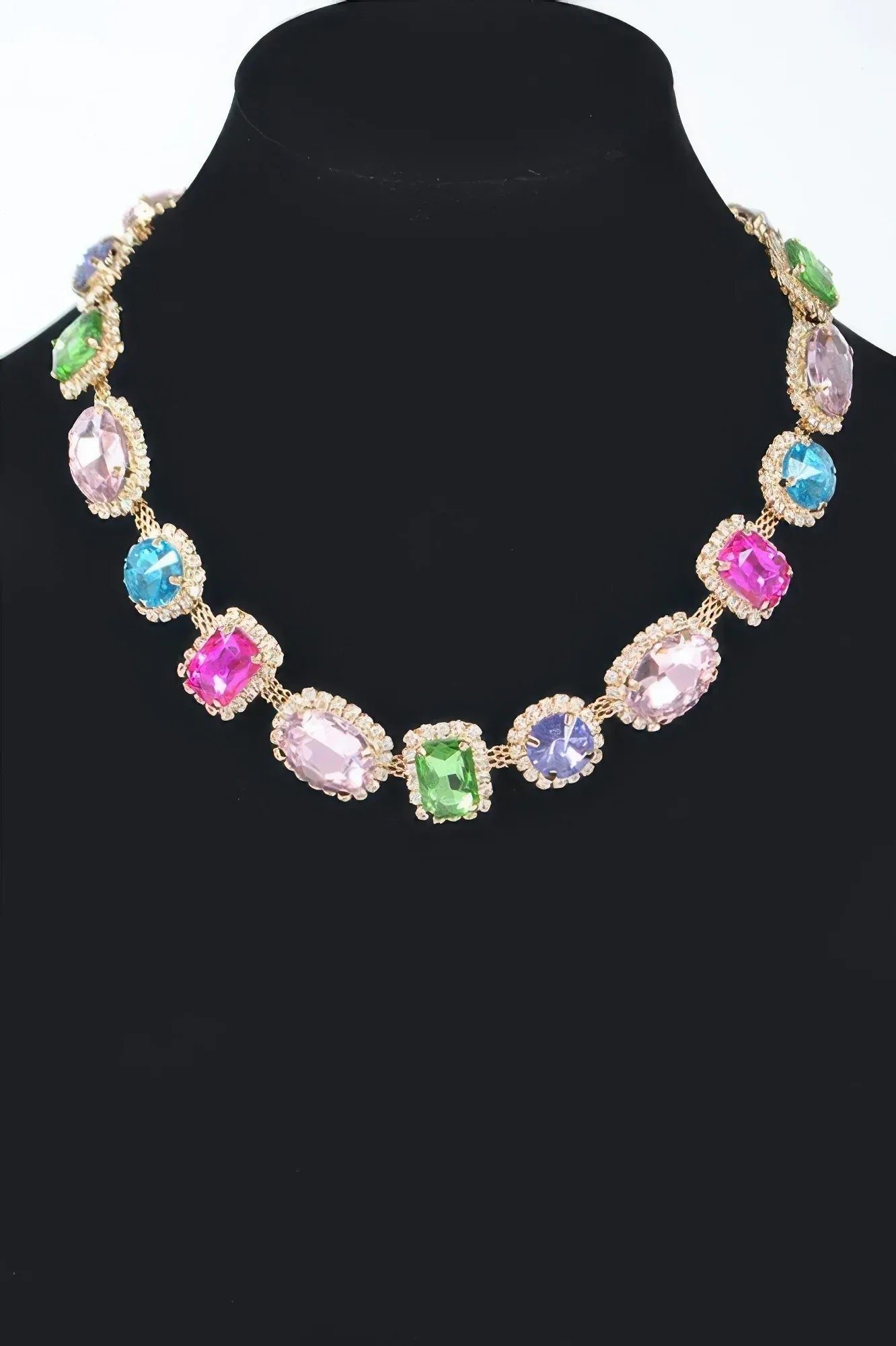 Multi Shape Stone Necklace | Mixtshop LLC