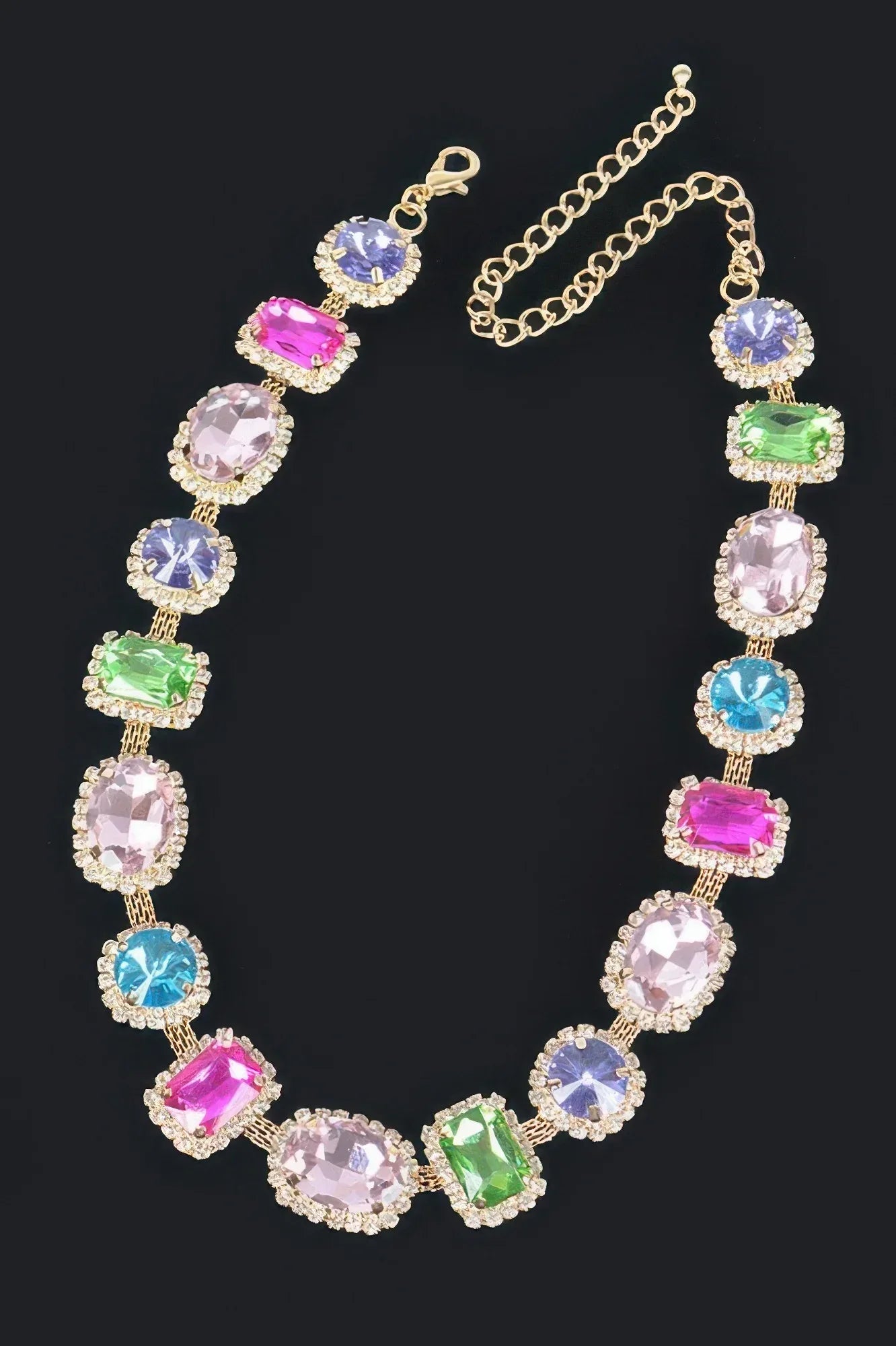 Multi Shape Stone Necklace | Mixtshop LLC