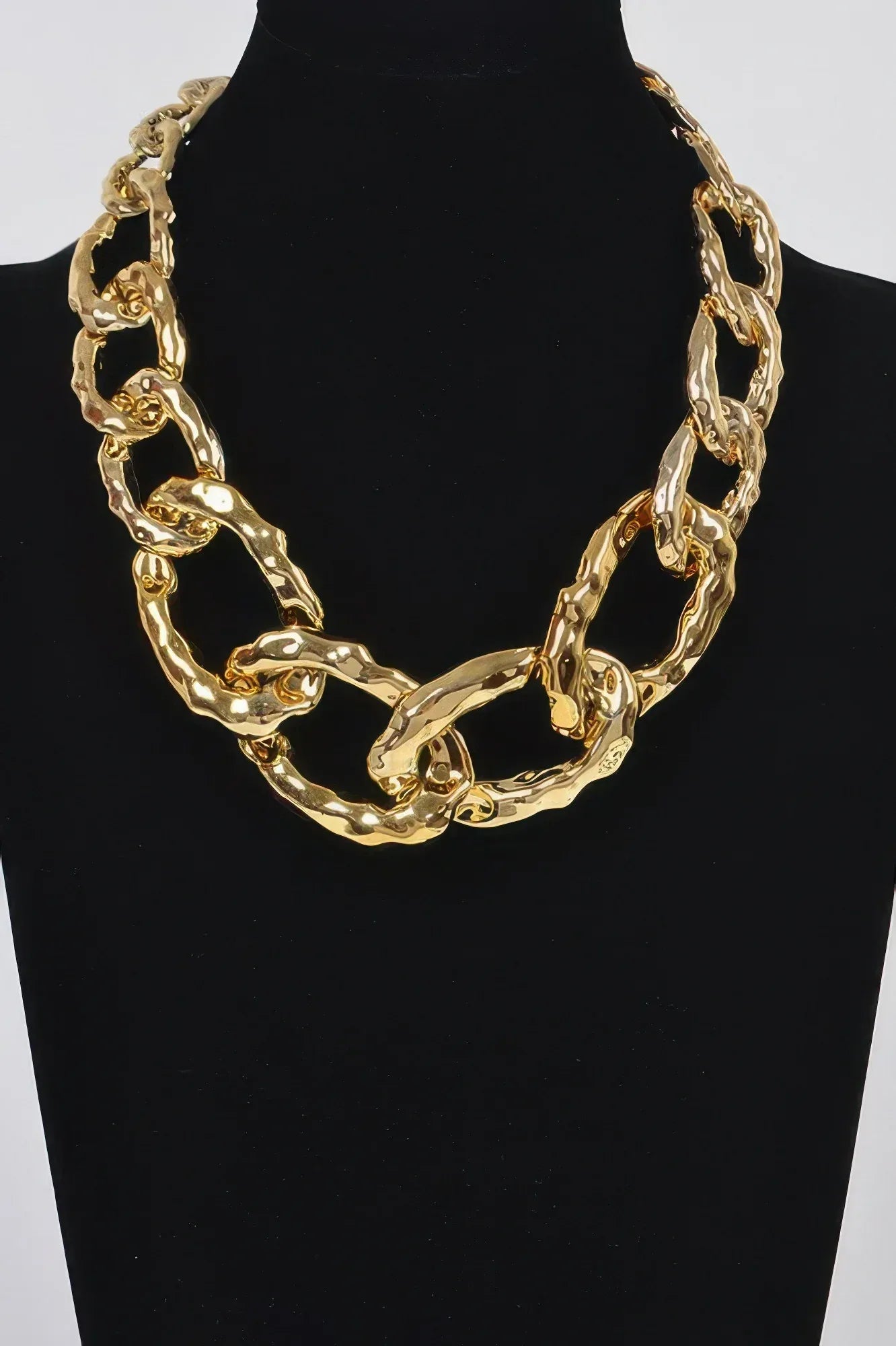 Hammered Link Chain Necklace | Mixtshop LLC