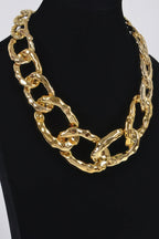 Hammered Link Chain Necklace | Mixtshop LLC
