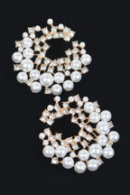 Rhinestone And Pearl Stud Earring | Mixtshop LLC