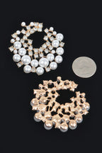 Rhinestone And Pearl Stud Earring | Mixtshop LLC