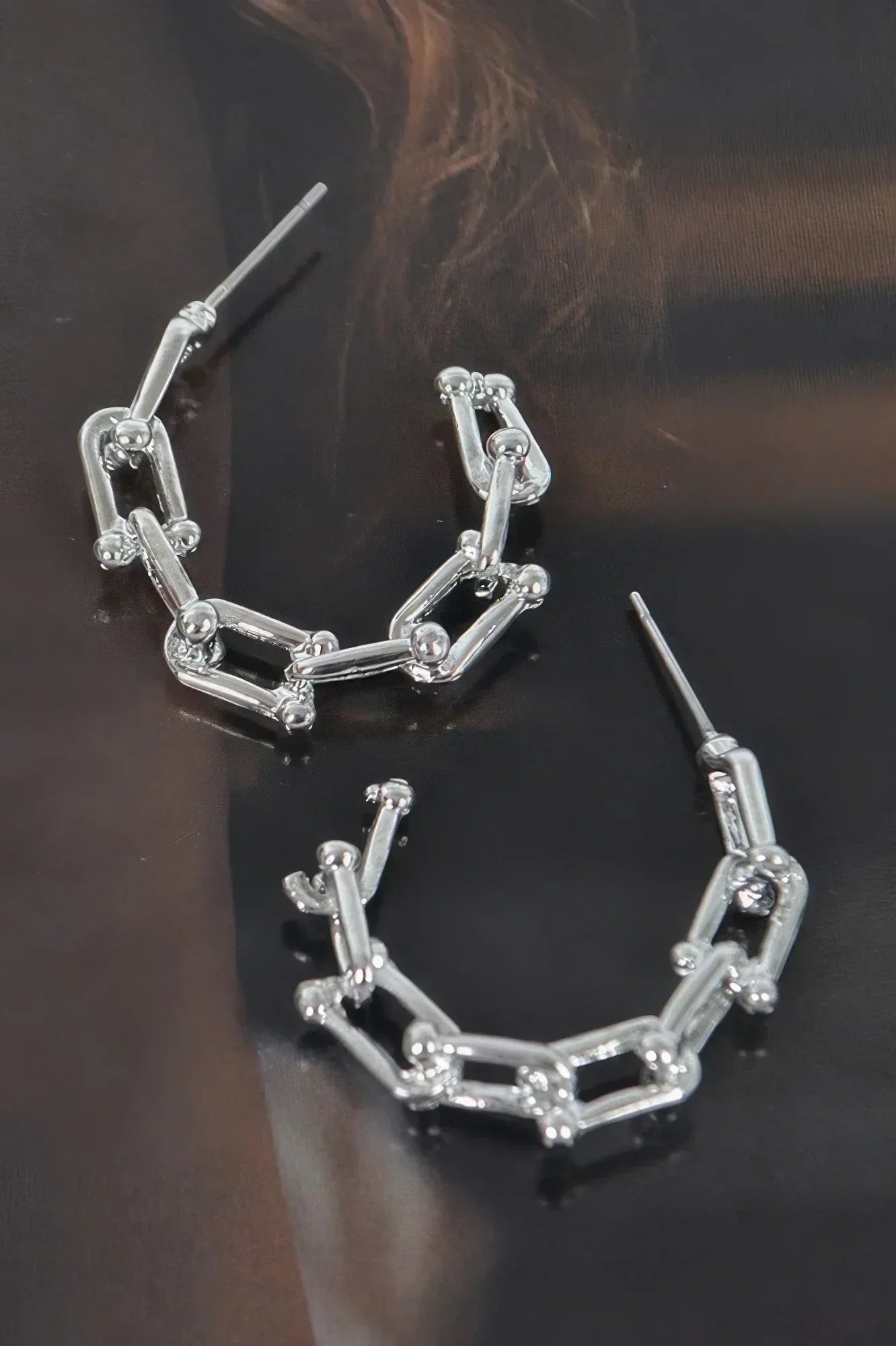 Chain Hoop Earrings | Mixtshop LLC Main image