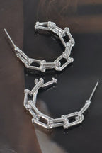 Chain Hoop Earrings | Mixtshop LLC