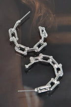 Chain Hoop Earrings | Mixtshop LLC