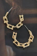 Chain Hoop Earrings | Mixtshop LLC